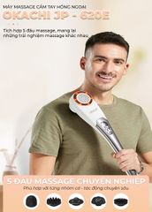 Máy Massage Cầm Tay Pin Sạc Okachi JP-620E - Thiết Bị Massage Hồng Ngoại Giảm Đau, Dễ Sử Dụng, Thích Hợp Mọi Nơi