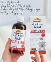 Siro Bổ Sung Sắt Nature's Way Kids Smart Multi Iron Liquid 200ml - Hỗ Trợ Phát Triển Trẻ, Tăng Cường Miễn Dịch và Sức Khỏe
