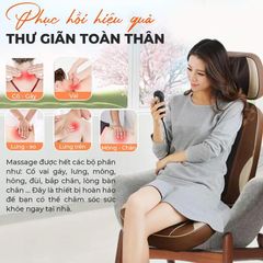 Đệm Massage Toàn Thân OKACHI JP-A80 - Thiết Bị Massage 3D Hồng Ngoại Chất Lượng Cao, Thư Giãn Giảm Đau Nhức, Công Nghệ Nhật Bản