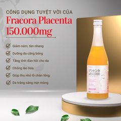 Nước uống đẹp da, bổ sức khỏe Nhật Bản Fracora Placenta 150.000mg