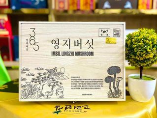 Nấm linh chi 365 Hàn Quốc hộp gỗ cao cấp 1kg