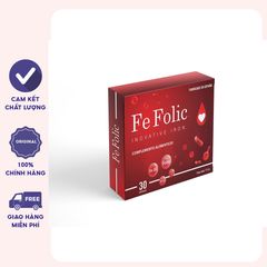 Viên uống bổ sung sắt Fe Folic nhập khẩu Tây Ban Nha hộp 30 viên