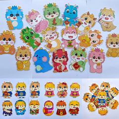Set 100 Bao Lì Xì Chibi Hình Thú Dễ Thương - Hình Ngẫu Nhiên, Giấy Dày, Đáng Yêu, Quà Tặng Ý Nghĩa