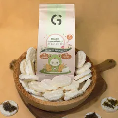 Bánh snack ăn dặm hữu cơ cho bé GUfoods (40g) - Thành phần gạo organic