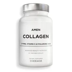 Viên uống collagen Codeage Amen + C + HA 90 viên