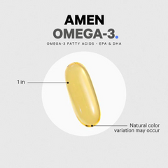 Viên Dầu Cá Codeage Amen Omega-3 1500mg - Hỗ Trợ Sức Khỏe Tim Mạch, Phát Triển Não Bộ, Không GMO, Dành Cho Phụ Nữ Mang Thai