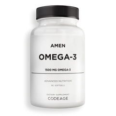Viên Dầu Cá Codeage Amen Omega-3 1500mg - Hỗ Trợ Sức Khỏe Tim Mạch, Phát Triển Não Bộ, Không GMO, Dành Cho Phụ Nữ Mang Thai