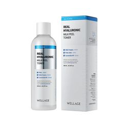 Nước Hoa Hồng Cấp Ẩm Real Hyaluronic 100 Wellage 200ml - Toner Dưỡng Ẩm Sâu, Làm Dịu Da Kích Ứng, Giúp Da Căng Mịn Rạng Rỡ