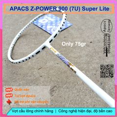 Vợt cầu lông Apacs Z-Power 900 RP+ Super Lite (7U) - Vợt siêu nhẹ 75g, thân dẻo, nặng đầu, thích hợp cho cả nam nữ, dễ chơi, chất lượng cao