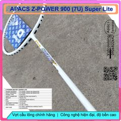 Vợt cầu lông Apacs Z-Power 900 RP+ Super Lite (7U) - Vợt siêu nhẹ 75g, thân dẻo, nặng đầu, thích hợp cho cả nam nữ, dễ chơi, chất lượng cao