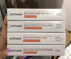 Bộ kem trị nám và trắng da AIThan 30g x 4 tuýp - Giải pháp làm sạch nám hiệu quả cho làn da sáng mịn tự nhiên