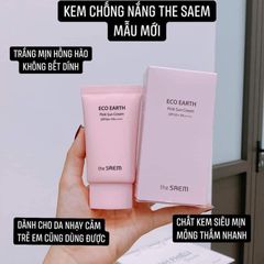 Kem chống nắng nâng tông Saem Eco Earth nội địa Hàn Quốc