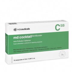 Serum Md:Ceuticals Cocktail SkinBooster Chống Ô Nhiễm, Phục Hồi Da, Dưỡng Ẩm & Ngăn Ngừa Lão Hóa - Dung Tích 10x20ml