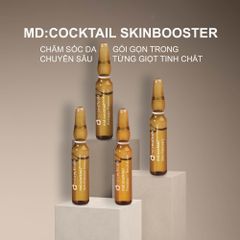 Serum Md:Ceuticals Cocktail SkinBooster Chống Ô Nhiễm, Phục Hồi Da, Dưỡng Ẩm & Ngăn Ngừa Lão Hóa - Dung Tích 10x20ml