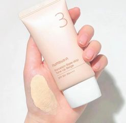 Kem Chống Nắng Nâng Tone Numbuzin No.3 SPF50 - Kem Nền Báo Vệ Da Từ Hàn Quốc, Che Khuyết Điểm, Dành Cho Da Nhạy Cảm