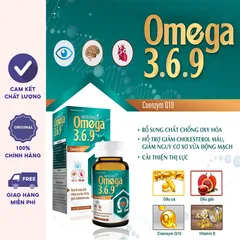 Viên bổ sung omega 3 6 9 Coenzym Q10 Medstand Lọ 60 viên
