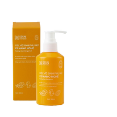 Dung Dịch Vệ Sinh Phụ Nữ Hồng Mịn Se Khít Gel X2 Nano Nghệ Cocayhoala 150ml - Khử Mùi 24h, Cân Bằng pH, Chiết Xuất Từ Thiên Nhiên