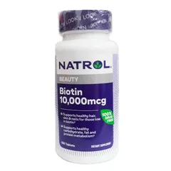 Natrol Biotin 10000 mcg viên uống hỗ trợ mọc tóc Mỹ 100 viên