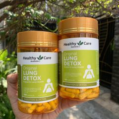 Viên Uống Thanh Lọc Phổi Healthy Care Lung Detox 180 Viên - Giải Độc, Hỗ Trợ Khỏe Mạnh Hệ Hô Hấp Từ Úc