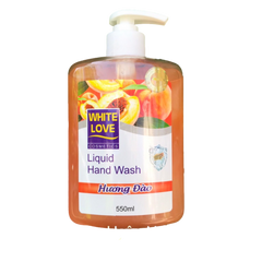 Nước Rửa Tay White Love Hương Dưa Gang 550ml - Giữ Ẩm, Kháng Khuẩn, Dưỡng Da Tay Mềm Mại, Sản Phẩm Việt Nam