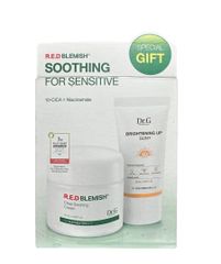 Bộ kem dưỡng ẩm Dr.G R.E.D BLEMISH Clear Soothing Cream 70ml & kem chống nắng Brightening Up Sun+ 20ml cho da nhạy cảm, dầu mụn