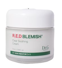 Bộ kem dưỡng ẩm Dr.G R.E.D BLEMISH Clear Soothing Cream 70ml & kem chống nắng Brightening Up Sun+ 20ml cho da nhạy cảm, dầu mụn
