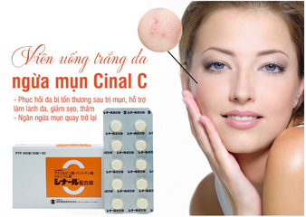 Viên Uống Trắng Da Cinal C 100 Viên - Giảm Nám, Ngừa Mụn, Vitamin C Nhật Bản, Dưỡng Da Sáng Mịn, Hỗ Trợ Collagen