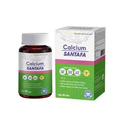 Viên Uống Canxi Giảm Loãng Xương Calcium Santafa Hộp 30 Viên