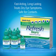 Nước Nhỏ Mắt Refresh Tears Lubricant Eye Drops Multi-Pack 65ml - Giảm Khó Chịu, Đau Rát Cho Mắt Khô, Hỗ Trợ Bảo Vệ Mắt