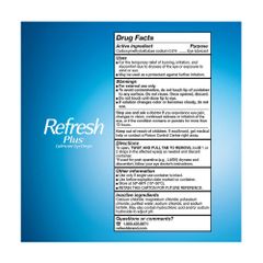 Nước Nhỏ Mắt Refresh Plus Lubricant Eye Drops - Giảm Khô Mắt, Dưỡng Ẩm, Hỗ Trợ Bảo Vệ Mắt, 100 Tuýp, Mỹ