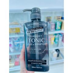Dầu Gội Nam Pharmaact Tonic Cool Menthol 550ml Nhật Bản - Ngăn Ngừa Gầu, Giúp Sạch Da Đầu, Tạo Cảm Giác Mát Lạnh Sảng Khoái