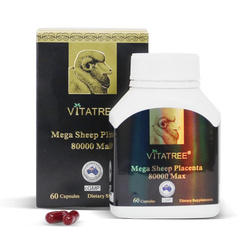 Viên nhau thai cừu Vitatree Mega Sheep Placenta 80000 Max Úc