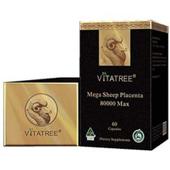 Viên nhau thai cừu Vitatree Mega Sheep Placenta 80000 Max Úc
