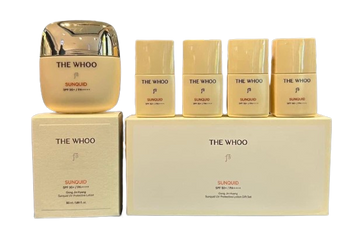 Set Kem Chống Nắng Whoo Gong Jin Hyang Sunquid UV Protective Lotion (SPF 50+/PA++++) - 50ml + 4 x 13ml, Chống Oxy Hóa, Dưỡng Ẩm Da