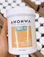 Mặt Nạ Kem Ủ Trắng Ahohwa Tone-Up Brightening Cream Mask 500g - Giúp Da Trắng Sáng, Cải Thiện Nám, Chống Oxy Hóa