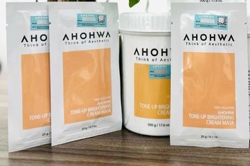 Mặt Nạ Kem Ủ Trắng Ahohwa Tone-Up Brightening Cream Mask 500g - Giúp Da Trắng Sáng, Cải Thiện Nám, Chống Oxy Hóa