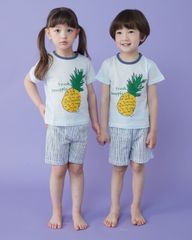 Bộ ngủ pijama cộc cho bé Fresh Pineapple nhập khẩu Olomimi - Hàn Quốc