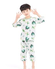 Bộ ngủ pijama lửng cho bé Jurassic Park nhập khẩu Olomimi - Hàn Quốc