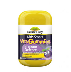 Kẹo Dẻo Tăng Cường Đề Kháng Kids Smart Nature's Way Úc 60 Viên - Bổ Sung Vitamin C, Kẽm, Elderberry Cho Trẻ Từ 2 Tuổi