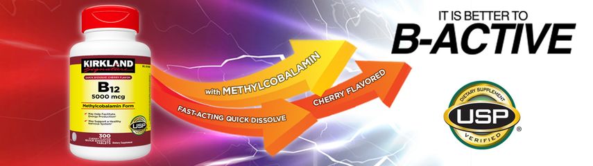 Viên Uống B12 Kirkland 5000mcg 300 Viên - Hỗ Trợ Năng Lượng, Kháng Stress, Sức Khỏe Tinh Thần Từ Mỹ