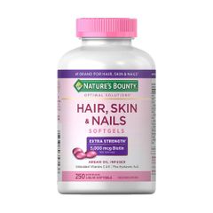 Viên Uống Làm Đẹp Da Tóc Móng Nature's Bounty Hair Skin & Nails 250 Viên - Tăng Cường Vitamin Chăm Sóc Sắc Đẹp Từ Bên Trong
