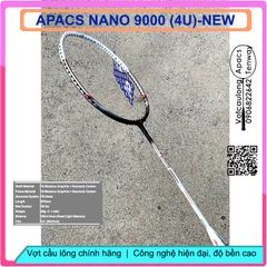 Vợt cầu lông Apacs Nano 9000 (4U) Mới - Vợt Cân Bằng Hiệu Suất Cao Dành Cho Người Mới Chơi Và Phong Trào Thể Thao