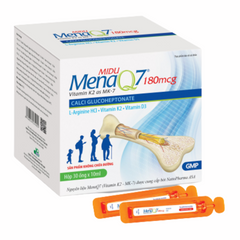 Midu MenaQ7 180mcg - Bổ Sung Canxi, Vitamin D3 & K2 Cho Trẻ Em Phát Triển Chiều Cao, Giúp Xương Chắc Khỏe