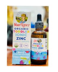 Kẽm Hữu Cơ cho Bé 1-3 Tuổi Organic Toddler Liquid Ionic Zinc 60ml, Mỹ