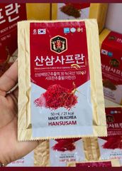 Nước hồng sâm nhụy hoa nghệ tây Hansusam Saffron 30 gói x 50ml
