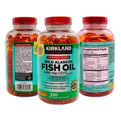 Dầu cá hồi Kirland Signature Wild Alaskan Fish Oil 1400mg