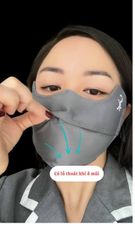 Khẩu Trang Vải Sakii Chống Nắng Chống Tia UV Xuất Nhật - Thoáng Khí, Ôm Sát Mặt, Thiết Kế Thông Minh, Dây Đeo Tùy Chỉnh