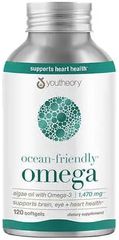 Viên uống dầu cá Omega-3 thực vật Youtheory 120 viên - Thân thiện với đại dương, hỗ trợ sức khỏe tim, não, mắt