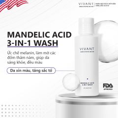 Sữa Rửa Mặt Vivant Skincare Mandelic Acid 3-In-1 115ml - Giúp Sáng Da, Ngừa Mụn, Tẩy Tế Bào Chết Cho Mọi Loại Da