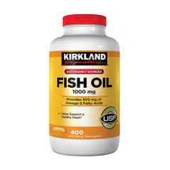 Viên uống Dầu cá Omega 3 Fish Oil Kirkland Signature 400 viên - Hỗ trợ sức khỏe tim mạch và sáng mắt, Giải pháp dinh dưỡng hiệu quả